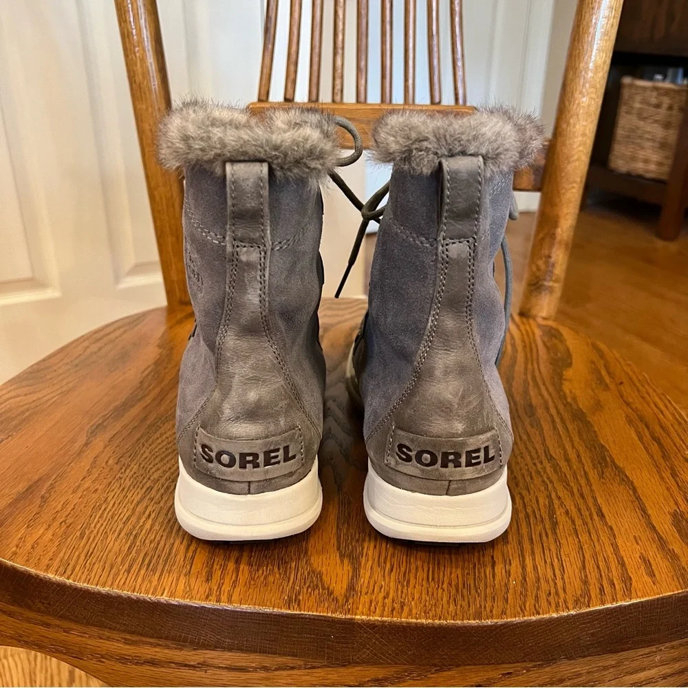 Sorel Explorer Joan Winter Boots Fur Waterproof Women’s Size 9